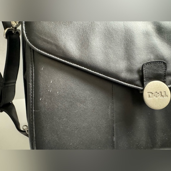 Pre owned Genuine Dell Laptop Messenger Bag Black Adjustable Strap - Picture 8 of 11